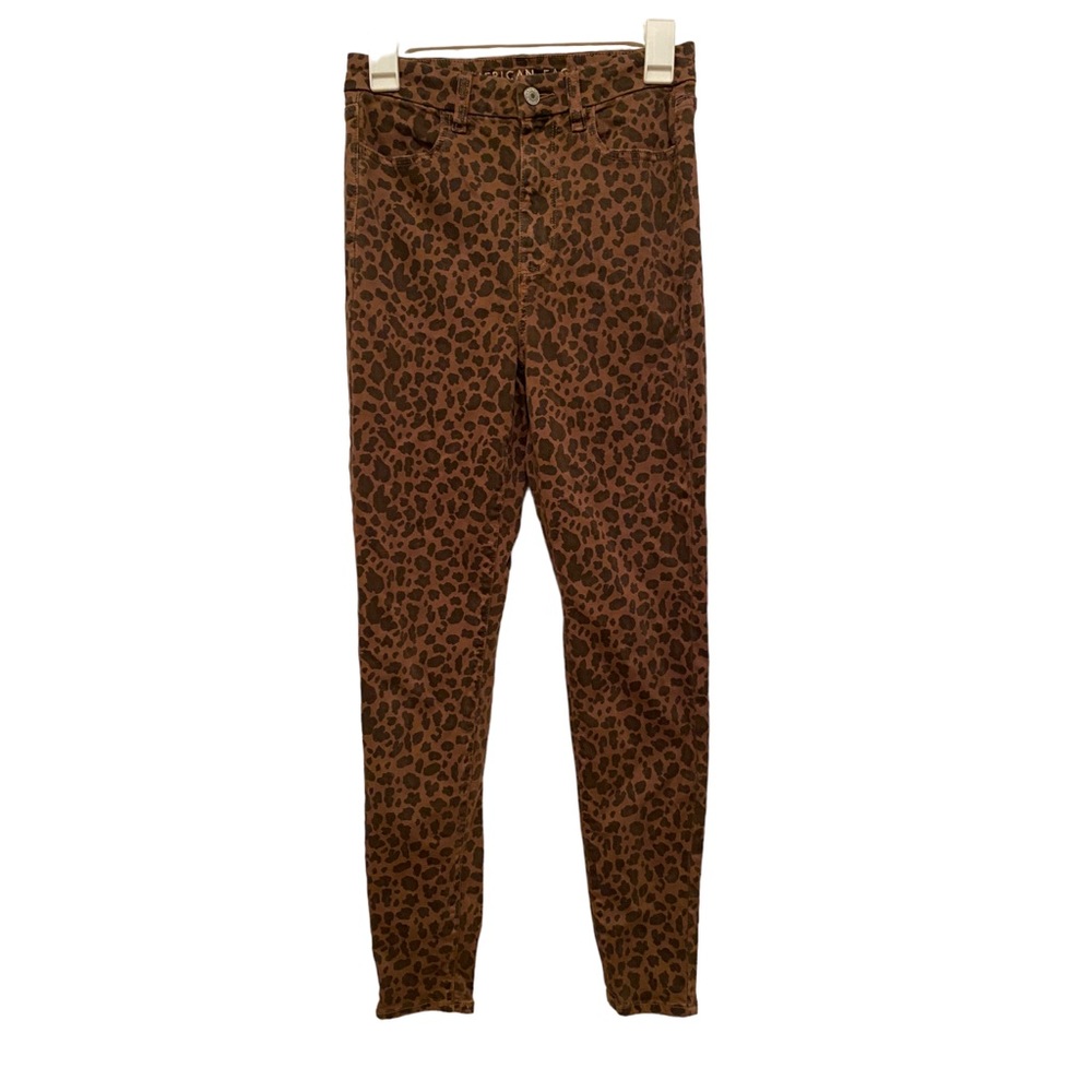 American Eagle Animal Print Curvy Super Hi-Rise Jeggings